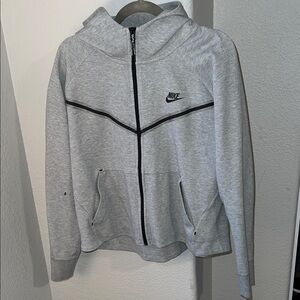 Nike Light Gray Full-Zip Hoodie Women’s Size XL